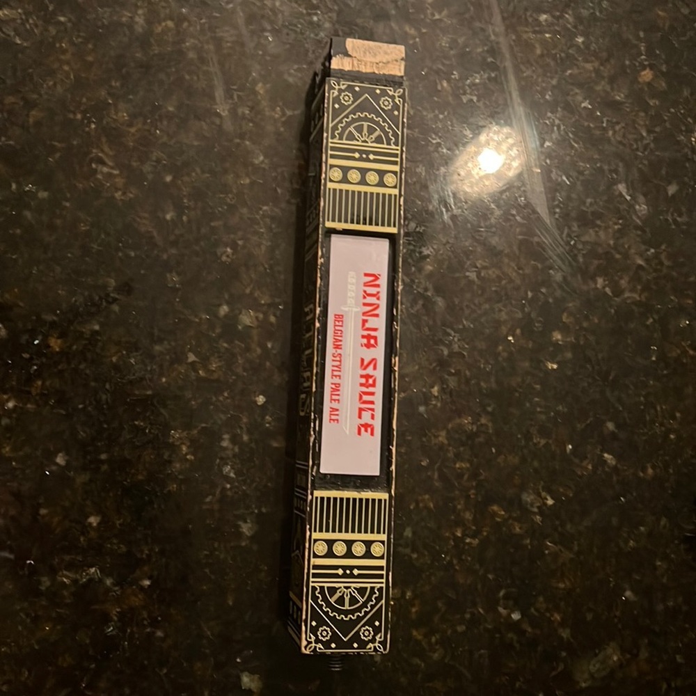 Ninja Sauce Belgian Style Pale Ale Tap Handle